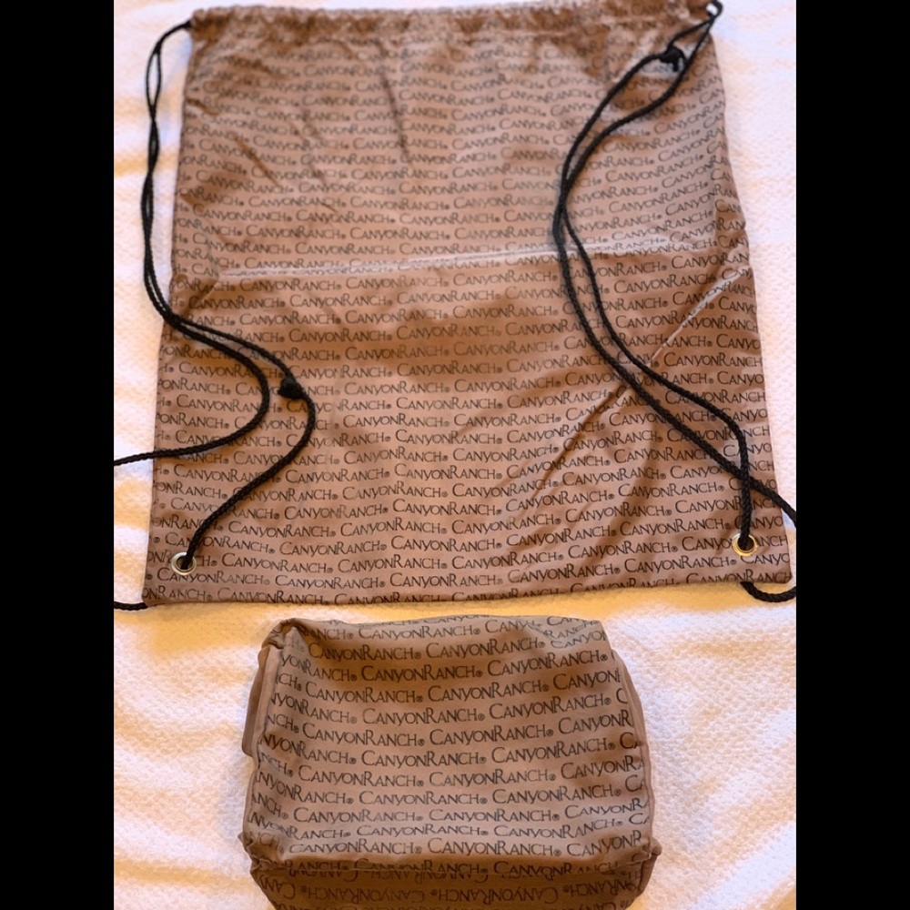 Canyon Ranch - draw string bag and cosmetic case